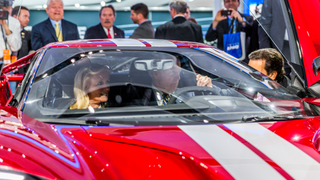 Here's Joe Biden Hanging Out In A Ford GT And A Dodge Challenger